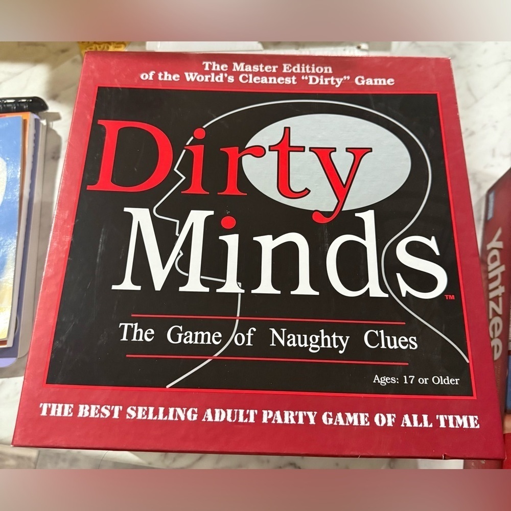 Dirty Minds Adult Party Game - Black and Red
